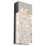 Nitro Outdoor Wall Sconce - Satin Nickel / Clear