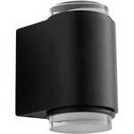 Rico Outdoor Wall Sconce - Black / Clear
