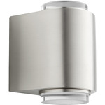 Rico Outdoor Wall Sconce - Satin Nickel / Clear