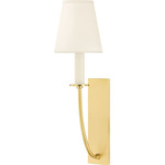 Iantha Wall Sconce - Aged Brass / White