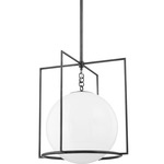 Frankie Pendant - Old Bronze / White