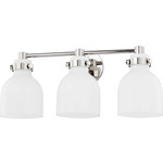Elli Bathroom Vanity Light - Polished Nickel / Opal Shiny