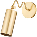 Bea Adjustable Wall Sconce - Aged Brass