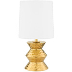 Zoe Table Lamp - Aged Brass / Gold / White