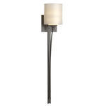 Formae Contemporary Wall Sconce - Dark Smoke / Opal