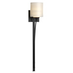 Formae Contemporary Wall Sconce - Black / Opal