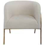 Jacobsen Armchair - Aged Gold / Off White