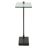 Butler Accent Table - Black / Black / White