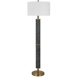 Summit Floor Lamp - Rust Black / White