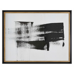 Mystere Abstract Print - Black / White