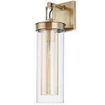 Pira Wall Sconce - Patina Brass / Clear