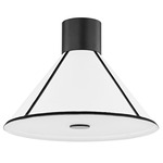 Forrest Ceiling Light - Soft Black / Linen