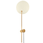 Leif Plug-In Wall Sconce - Patina Brass / Sand