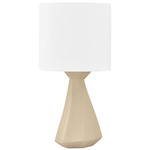 Oakland Table Lamp - Patina Brass / White