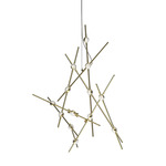 Constellation Aquila Pendant - Satin Brass / Clear