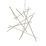 Constellation Aquila Pendant - Satin Brass / Clear