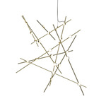 Constellation Aquila Pendant - Satin Brass / White