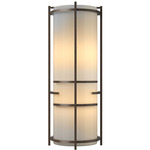 Extended Bars Wall Sconce - Bronze / Ivory Art