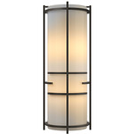 Extended Bars Wall Sconce - Dark Smoke / Ivory Art