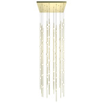 Constellation Andromeda Square Pendant - Satin Brass / White