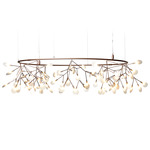 Heracleum III The Big O Chandelier - Copper / White