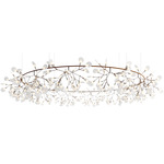 Heracleum III The Big O Chandelier - Copper / White