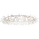 Heracleum III The Big O Chandelier - Copper / White