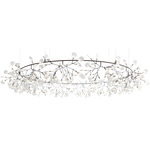 Heracleum III The Big O Chandelier - Nickel / White