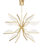 Belterra Globe Chandelier - Natural Brass