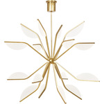 Belterra Globe Chandelier - Natural Brass