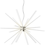 Photon Chandelier - Satin Nickel / Clear