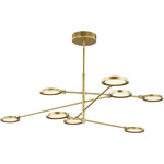 Spectica Chandelier - Plated Brass