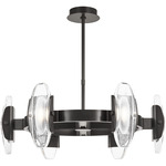 Wythe Chandelier - Plated Dark Bronze / Clear