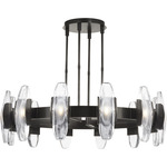 Wythe Chandelier - Plated Dark Bronze / Clear