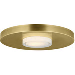 Castor Ceiling Light - Natural Brass / Clear