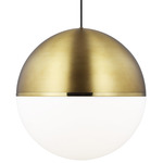 Akova Pendant - Aged Brass / Bright Brass / White