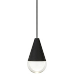 Cupola Pendant - Nightshade Black / Clear