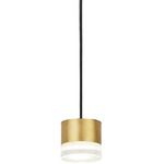 Gable Pendant - Natural Brass / Clear