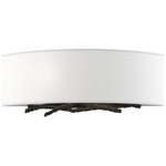 Brindille Horizontal Wall Sconce - Black / Natural Anna