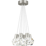 Kira Multi-Light Pendant - Satin Nickel / White Cord