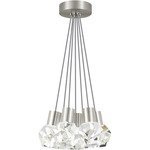 Kira Multi-Light Pendant - Satin Nickel / Gray Cord