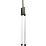 Phobos 2 Light Pendant - Dark Bronze / Clear