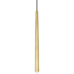 Pylon Pendant - Natural Brass / Clear