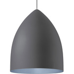 Signal Pendant - Rubberized Gray / Blue