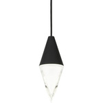 Turret Pendant - Nightshade Black / Clear