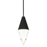 Turret Pendant - Nightshade Black / Clear