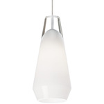 Lustra Monopoint Pendant - Chrome / White