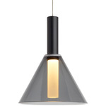 Mezz Kable Lite Pendant - Black / Transparent Smoke