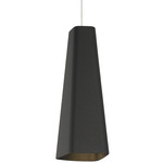 Rhonan Monopoint Pendant - Chrome / Textured Black / Black