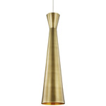 Windsor Monopoint Pendant - Chrome / Plated Brass